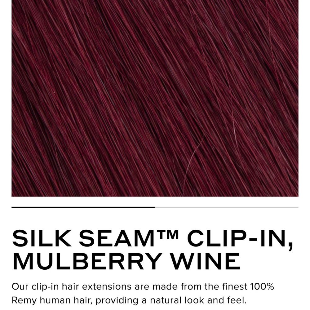BELLAMI Silk Seam™ Clip-In Hair Extensions in Mulberry Wine
